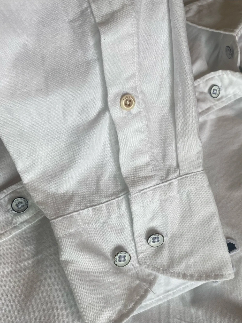 Rag & Bone Tomlin Logo Cotton Oxford Shirt, Size Large